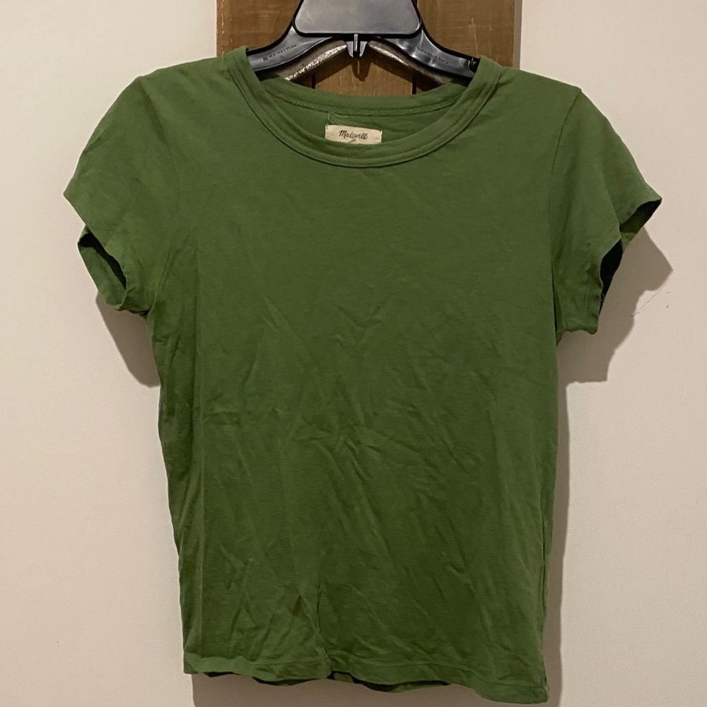 Madewell Green Short Sleeve Tee